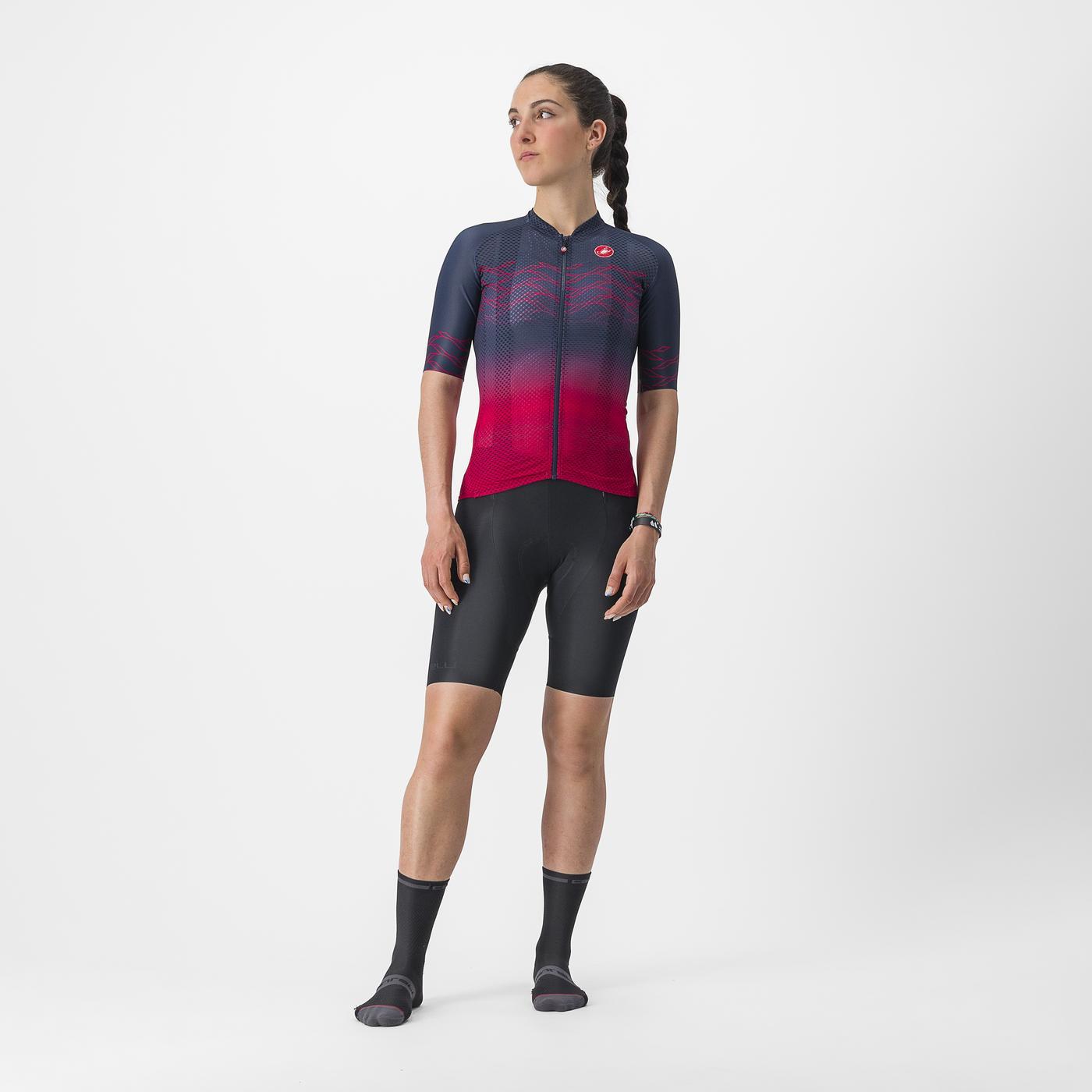 CASTELLI CLIMBER'S 2.0 Damestrui met korte mouwen Blauw/Wit