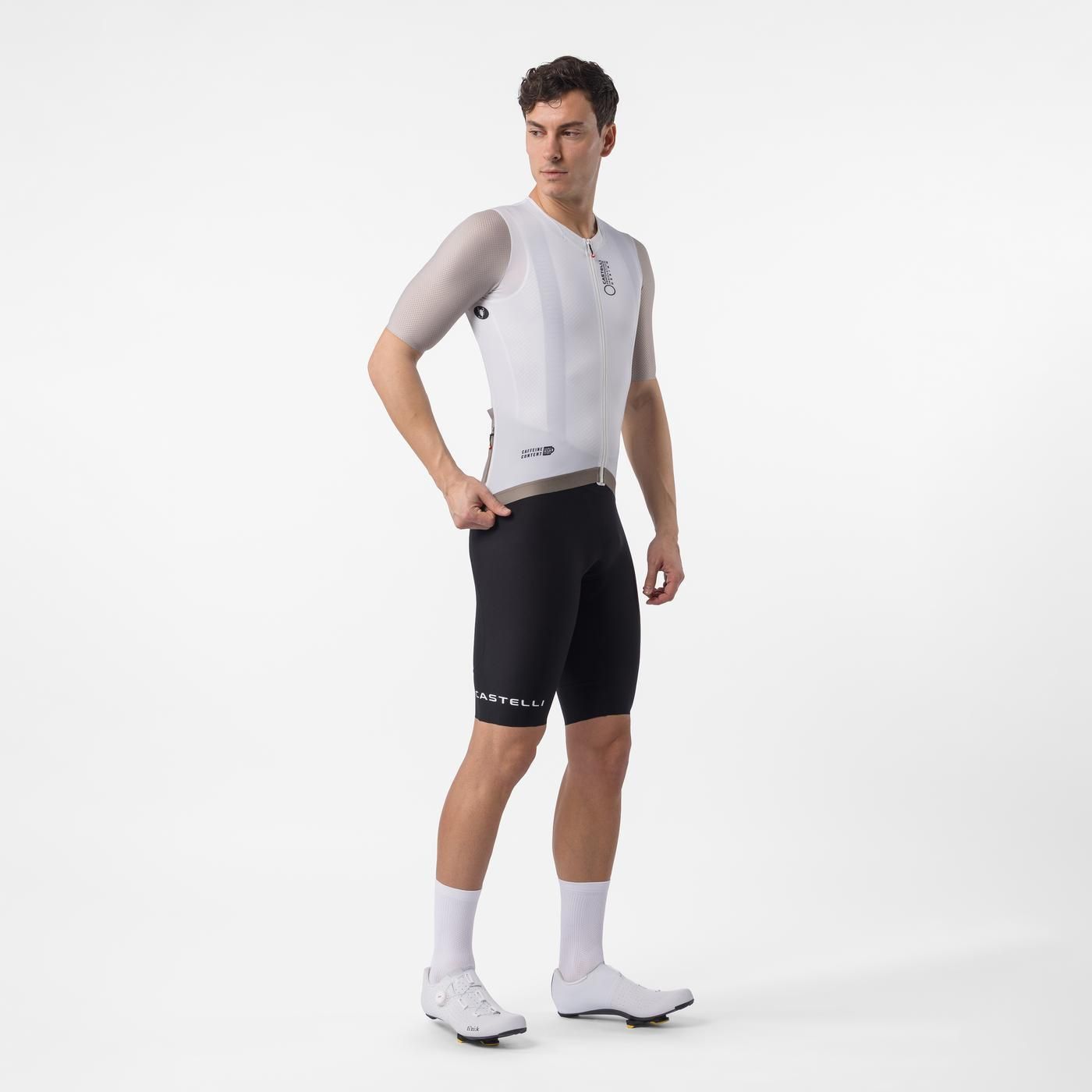CASTELLI CORRETTO Korte Mouw Ivoor/Kleurige Jersey