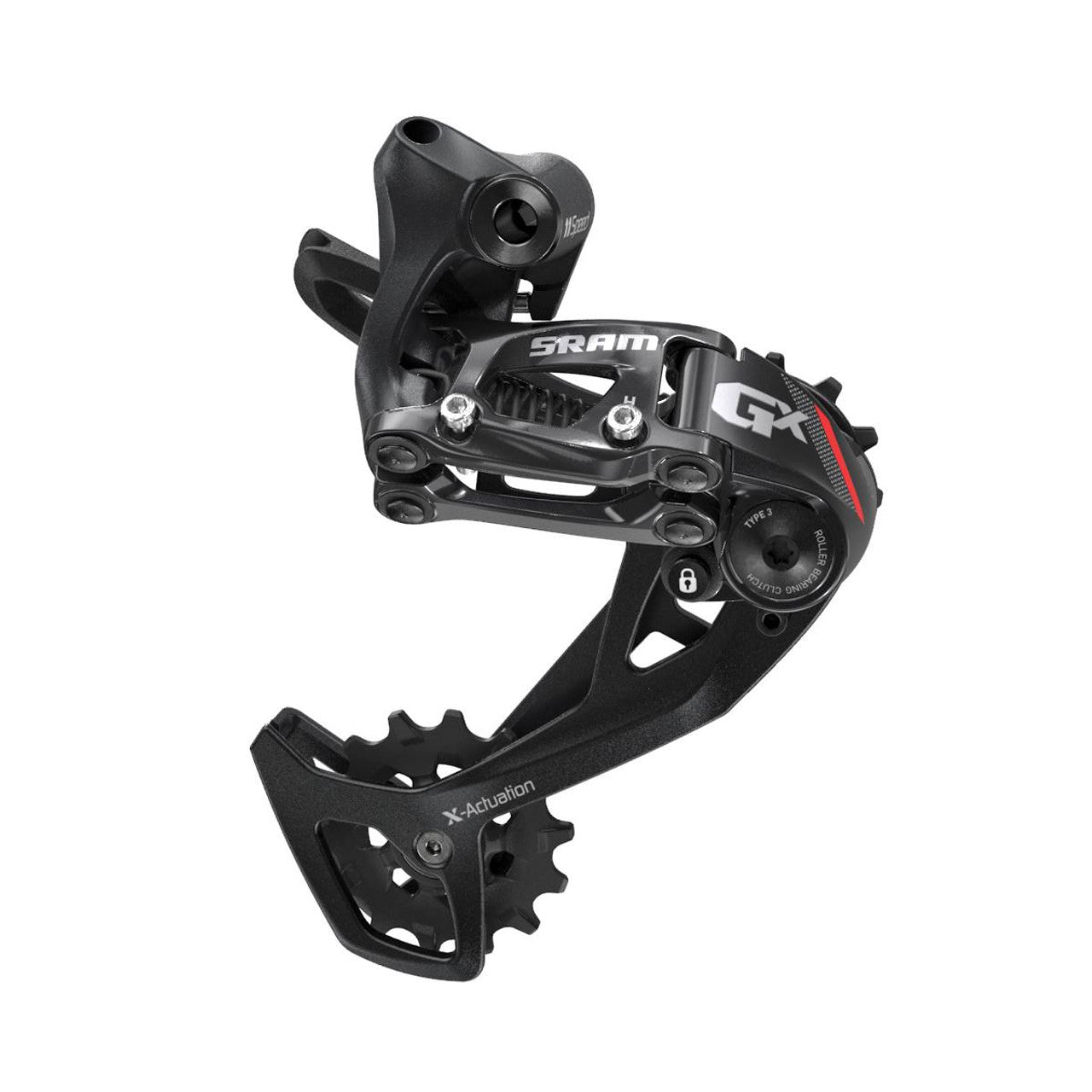SRAM GX 2x11V Medium Cage Achterderailleur Rood