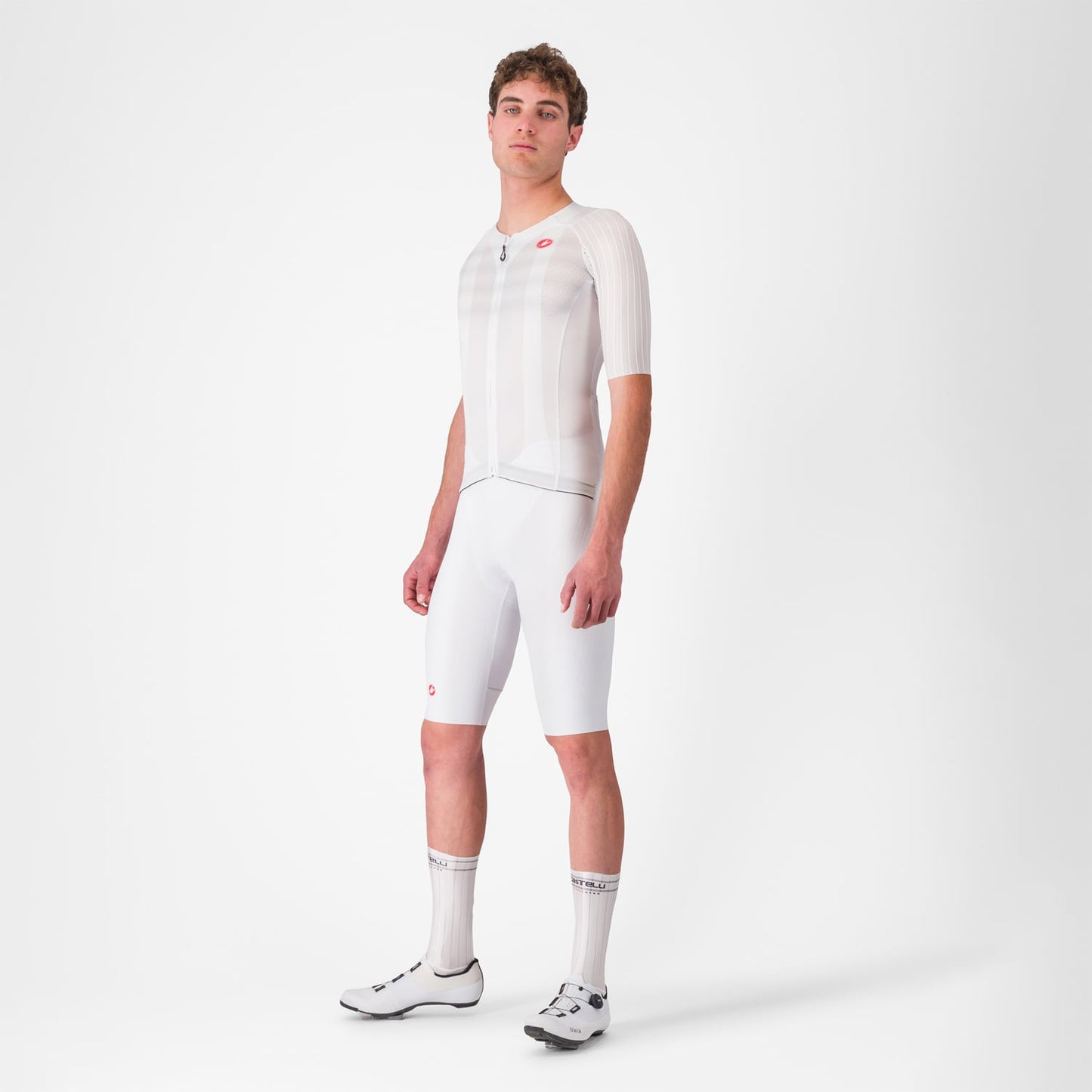 CASTELLI AERO RACE 8S Korte Mouw Trui Wit