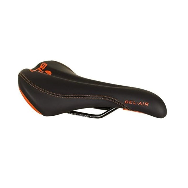 SDG BEL-AIR RL Stalen Rails Zadel Zwart/Oranje
