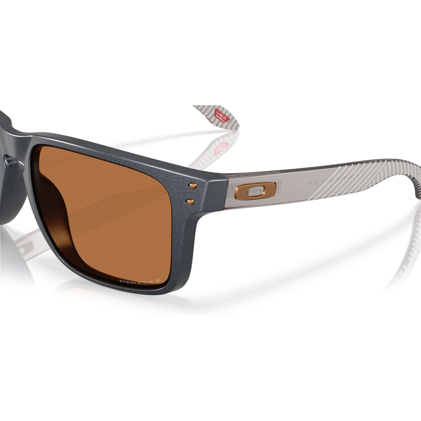 OAKLEY HOLBROOK XL Blauw Staal Prizm Brons Gepolariseerde Bril