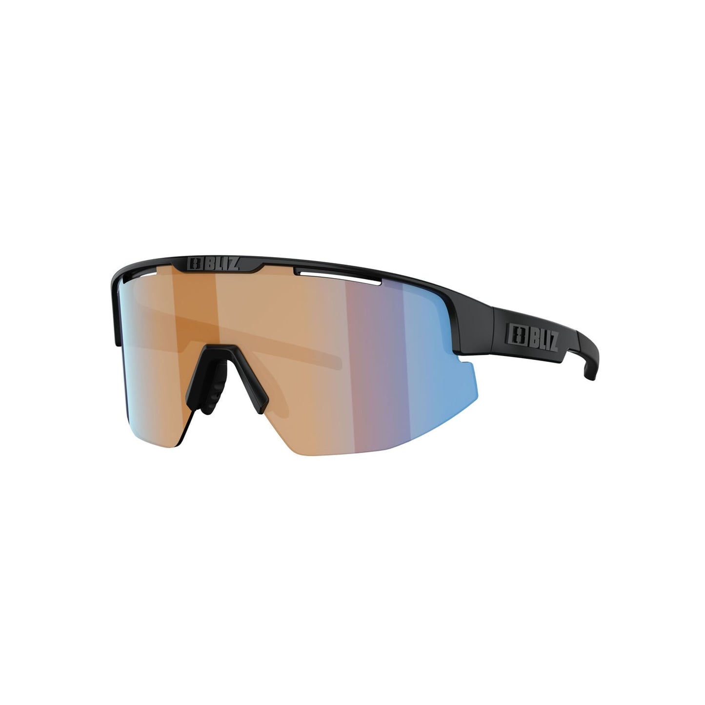 BLIZ MATRIX SMALL Zonnebril Zwart Mat Oranje Lens