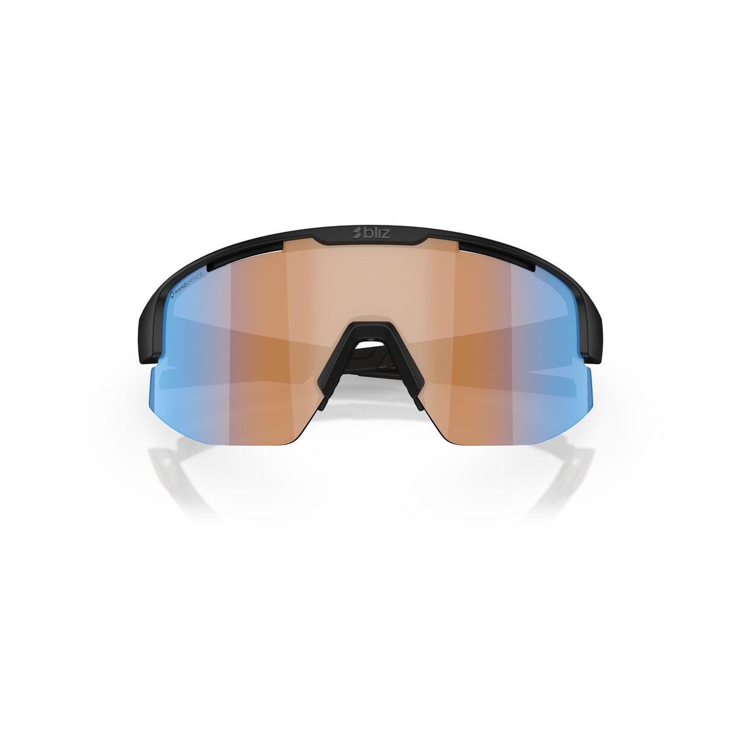 BLIZ MATRIX SMALL Zonnebril Zwart Mat Oranje Lens