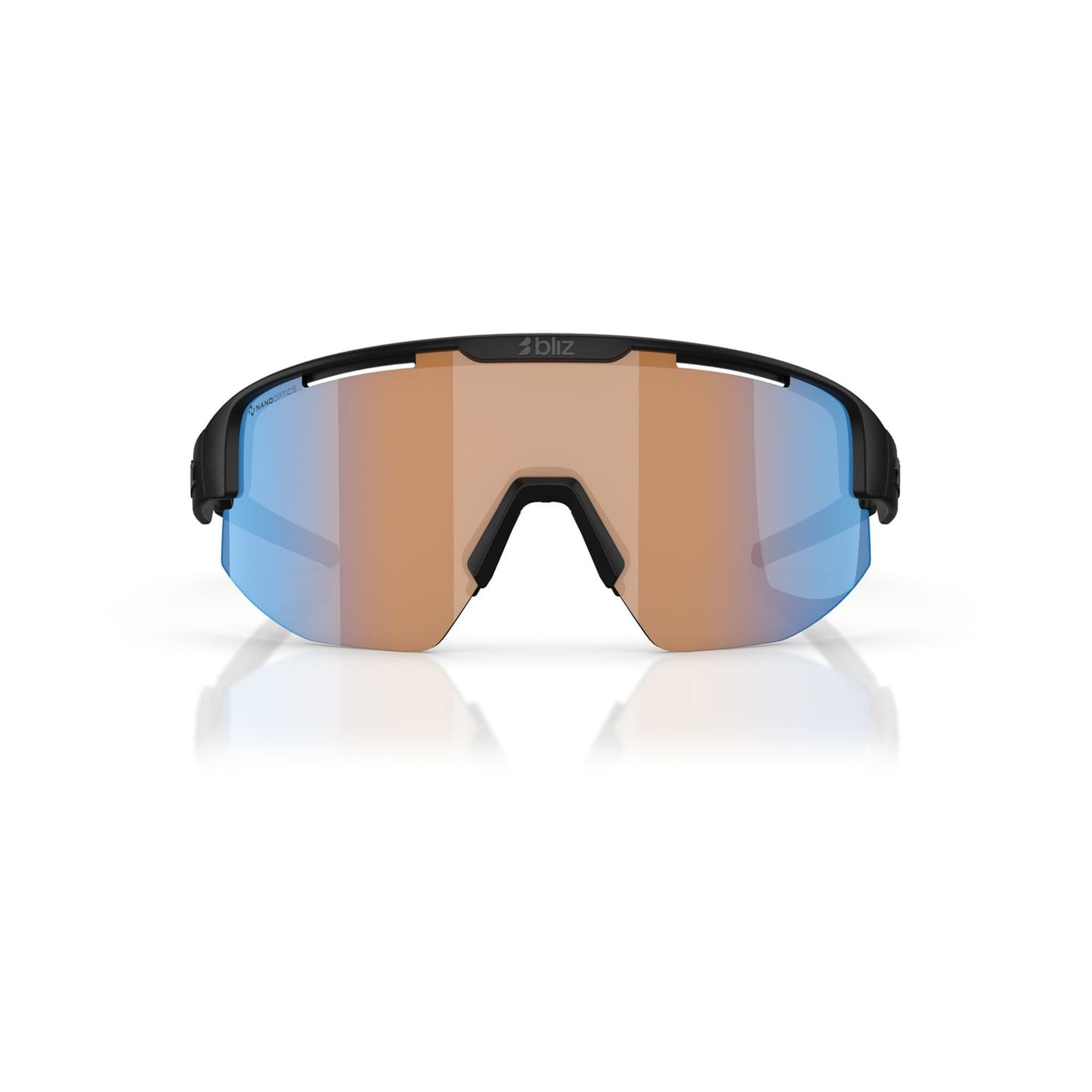 BLIZ MATRIX SMALL Zonnebril Zwart Mat Oranje Lens