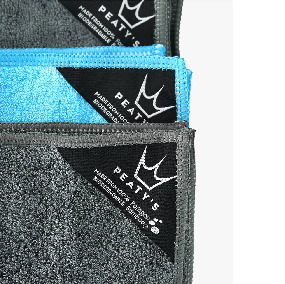 PEATY'S BAMBOO BICYCLE CLEANING Micro Fibre Towel Kit (3 stuks)