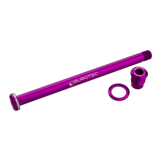 BURGTEC 174mm achterwielas voor Yeti frame paars