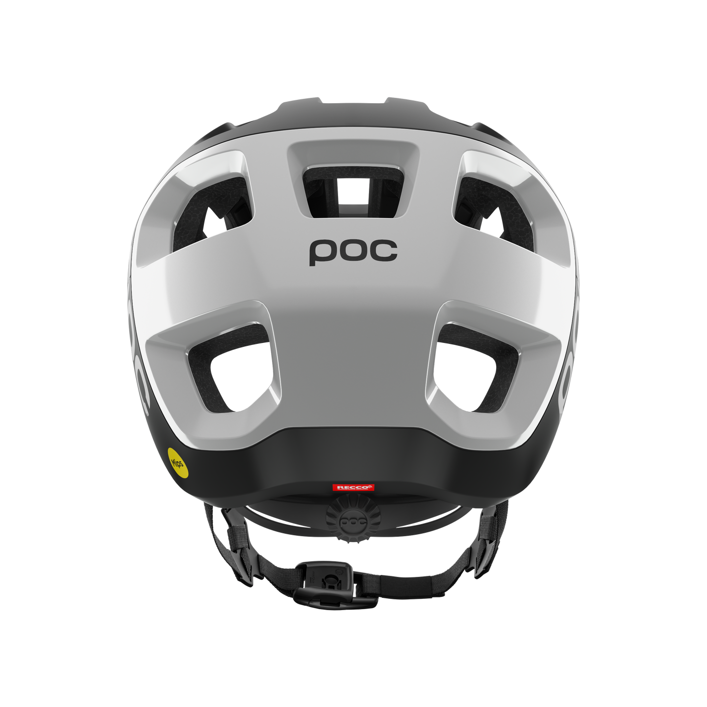 POC CULARIS MTB Helm Zwart/Wit Mat Logo