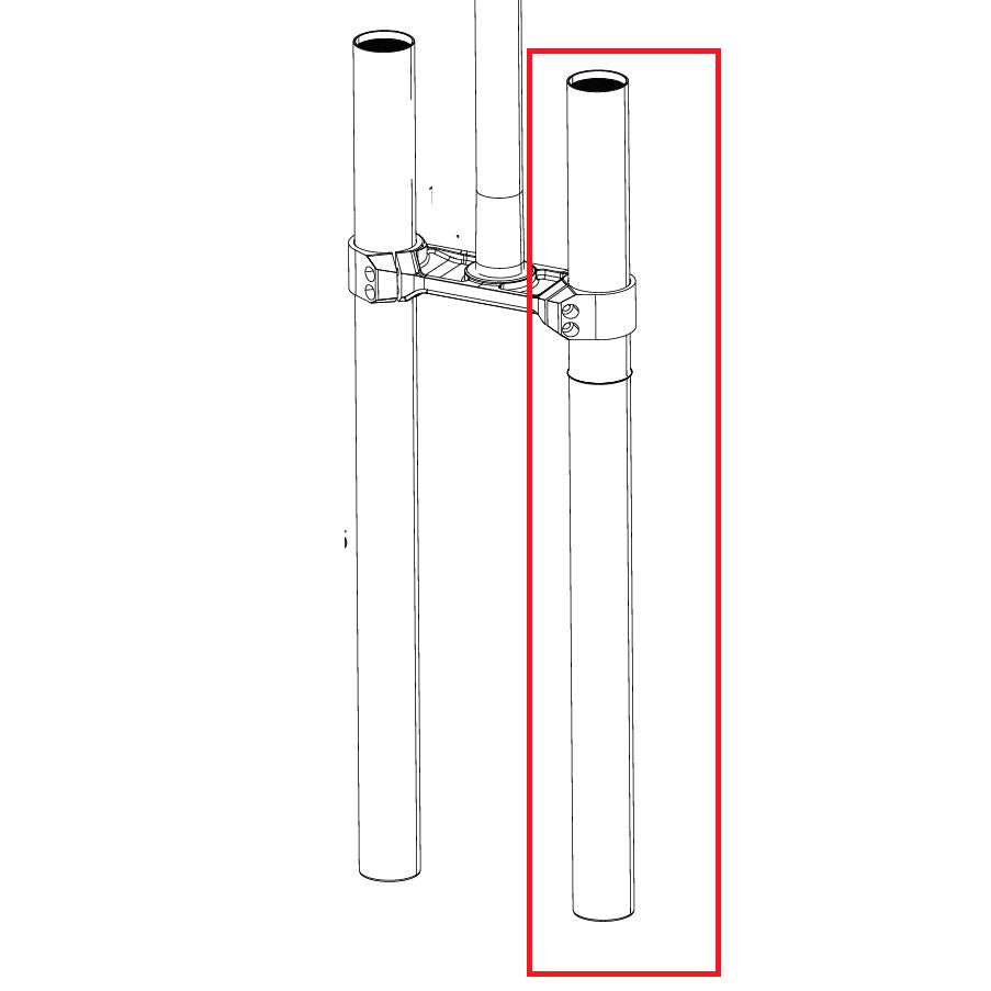Linker plunjer voor ROCKSHOX BOXXER D1 vork (2024+)