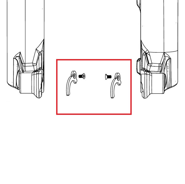 ROCKSHOX ENDCAP 31>21mm PIKE C1/LYRIK D1/ZEB A2 FLIGHT ATTENDANT Naafadapters (2023+)