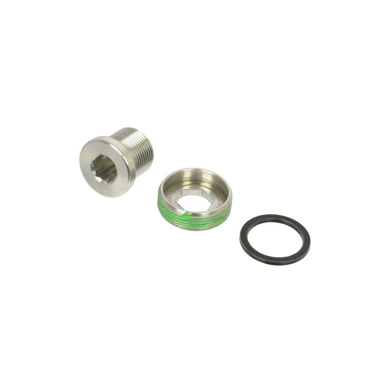 SRAM M15/M22 zelfuitdraaiende crankschroef voor GXP crankstel zilver