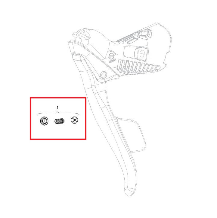 SRAM veerset voor FORCE/RED E-TAP AXS hendels (X1)
