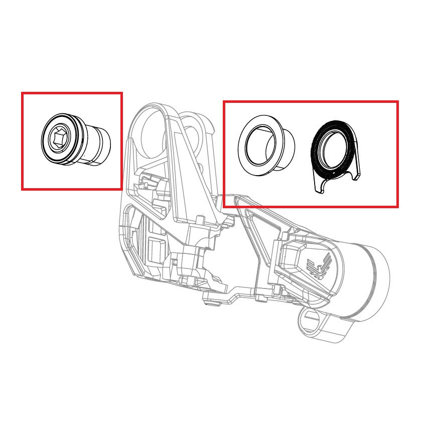 SRAM X0 T-TYPE EAGLE AXS complete boutenset voor achterderailleur