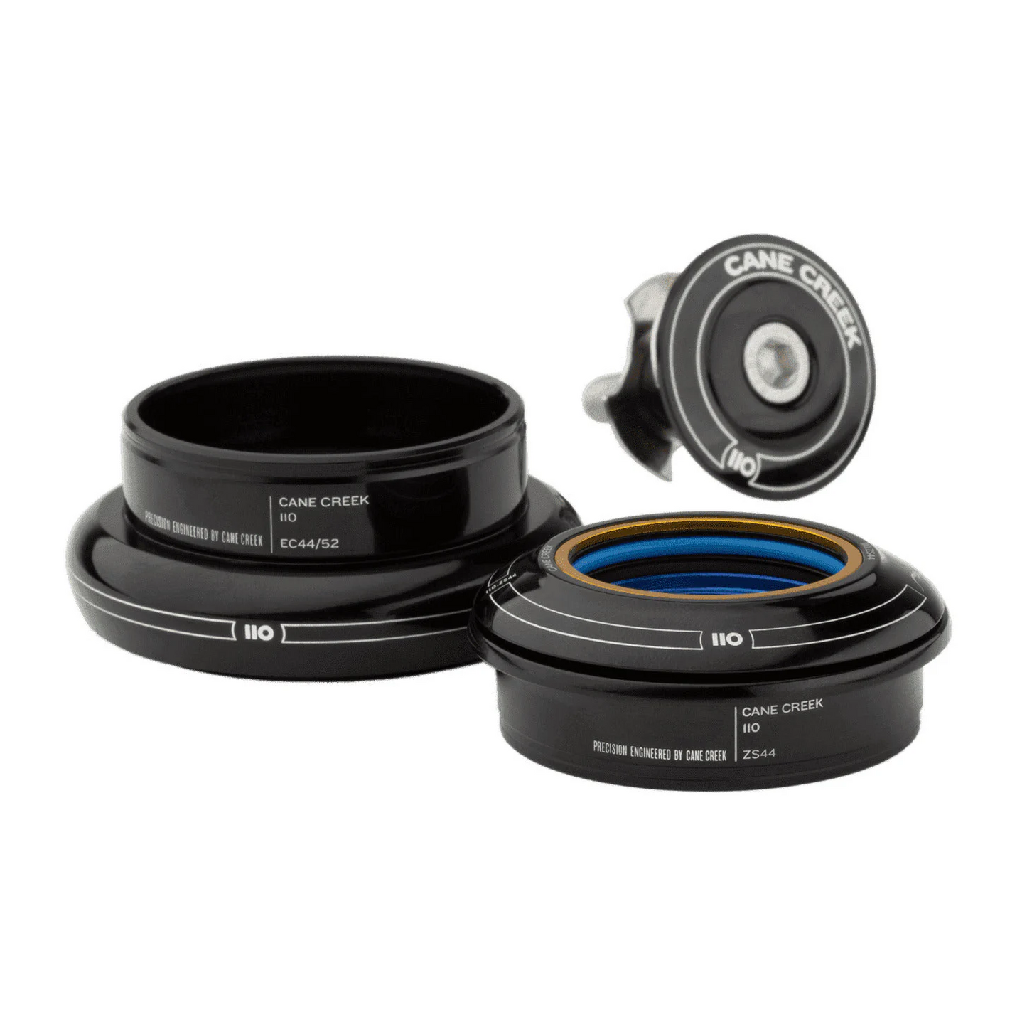 CANE CREEK 110 Balhoofdset 1 1/8", ZS44/28.6 | EC44/30, kort, zwart