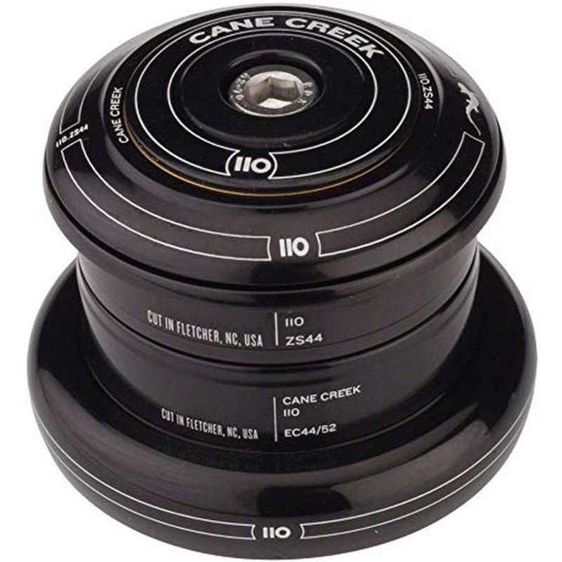 Balhoofd CANE CREEK 110 Tapered , 1 1/8"-1.5", ZS44/28.6/H8 | EC44/40, kort, zwart