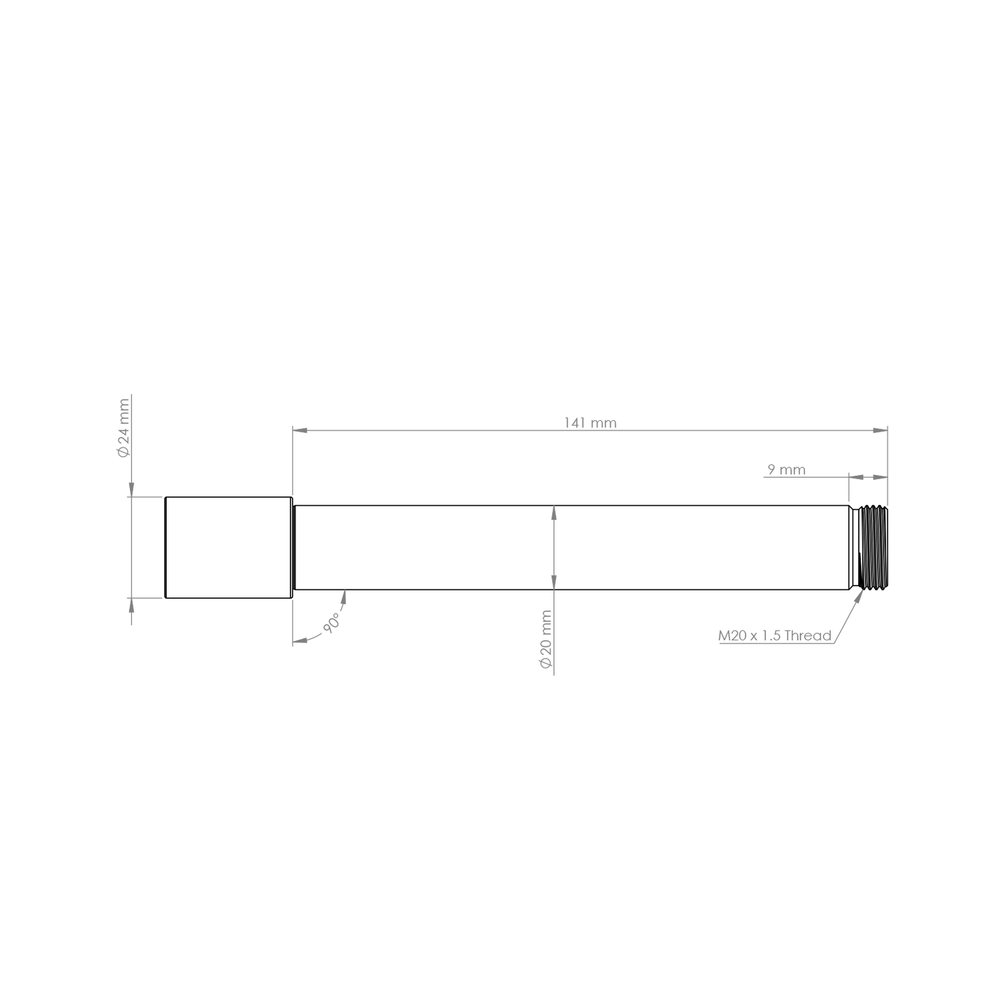 BURGTEC voorwielas voor Öhlins DH38 vork zwart