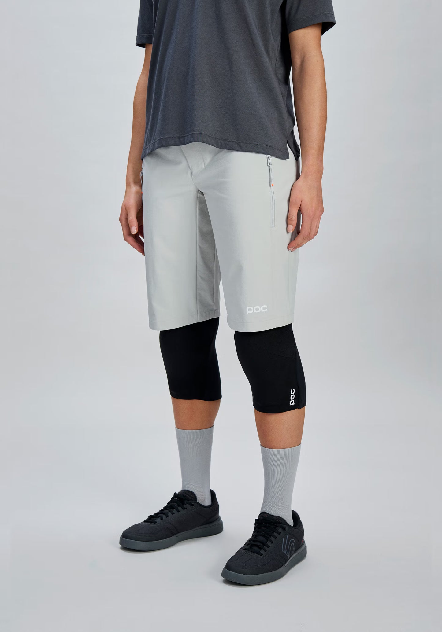 Dames POC MOTION Korte Broek Grijs