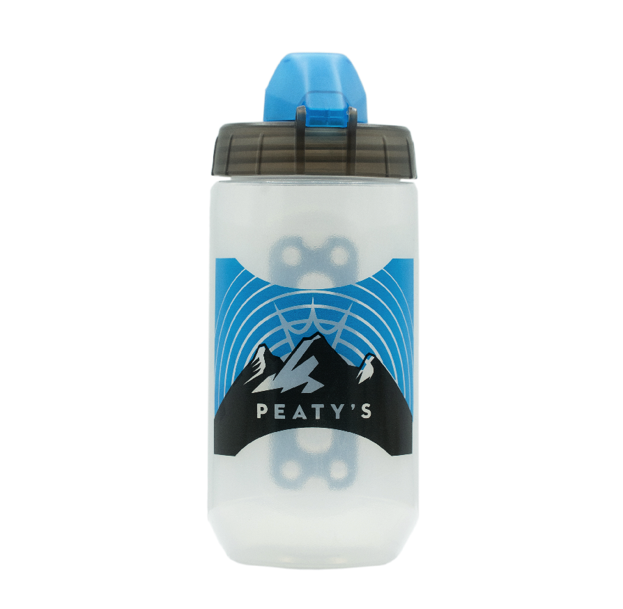 PEATY'S X FIDLOCK Sunrise-fles en flessenhouder-set (450 ml) Transparant