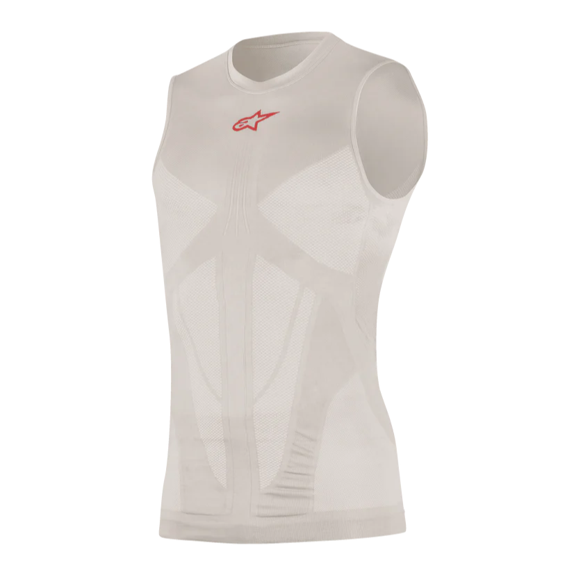 ALPINESTARS TECH TANK ZOMER Mouwloos Ondergoed Grijs/Rood