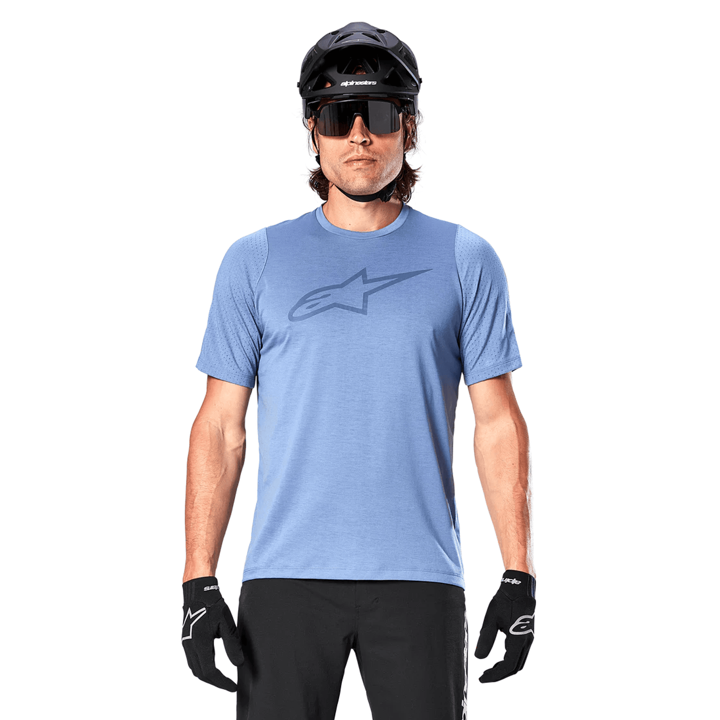 ALPINESTARS A-DURA ASTAR Korte mouwen Jersey Blauw