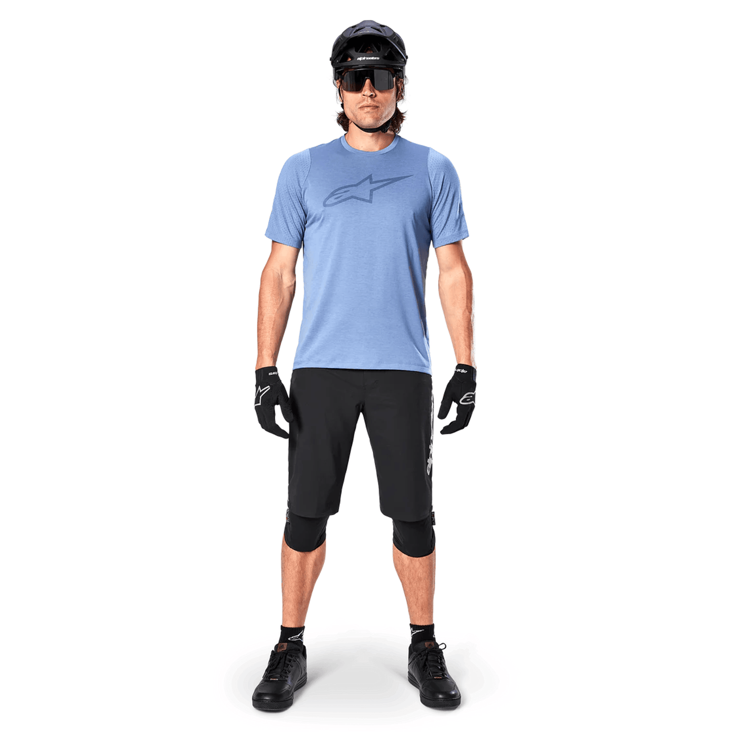 ALPINESTARS A-DURA ASTAR Korte mouwen Jersey Blauw