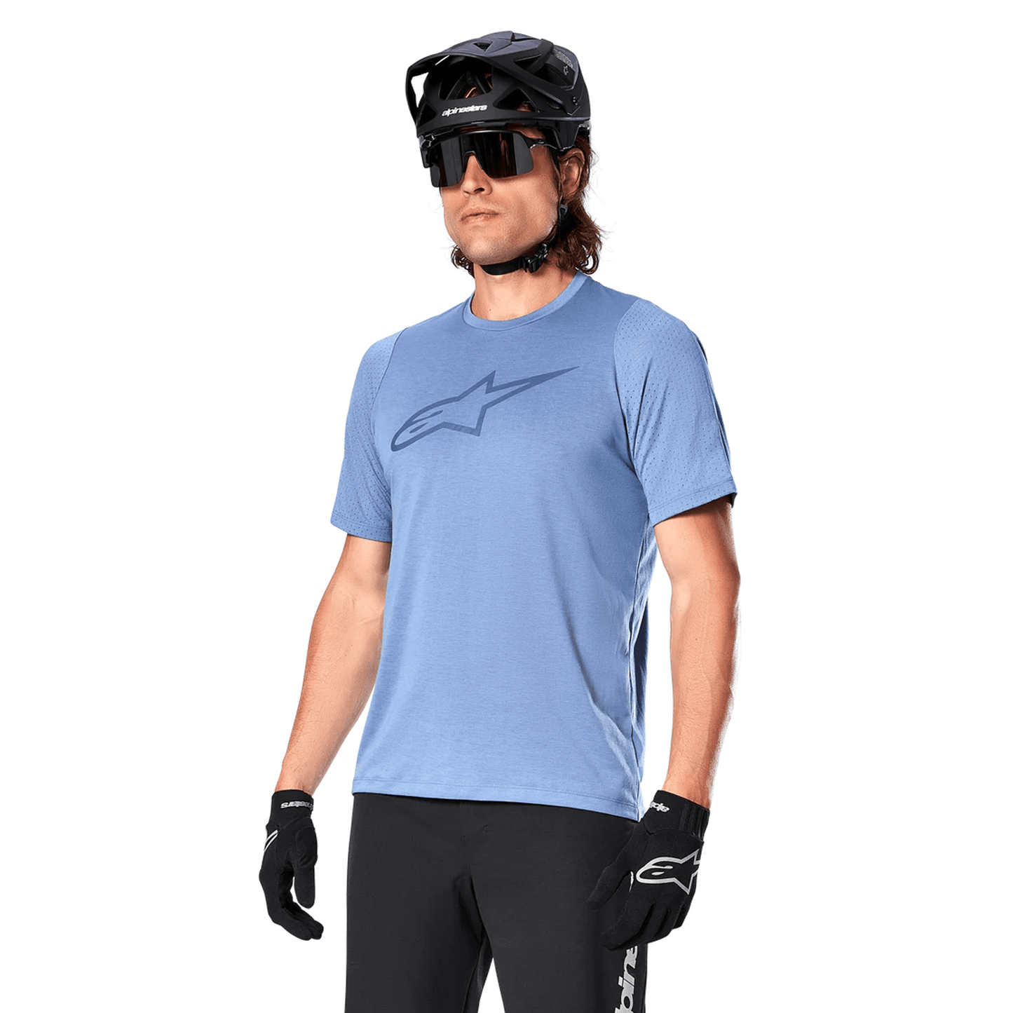 ALPINESTARS A-DURA ASTAR Korte mouwen Jersey Blauw