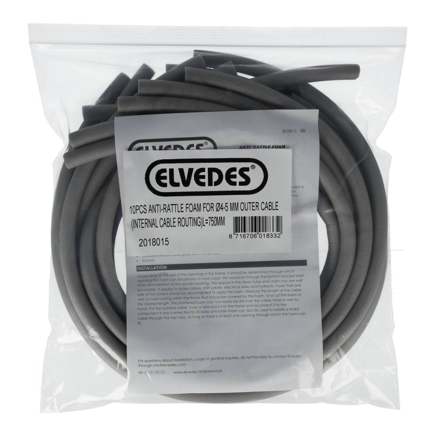 ELVEDES Intern geluiddempend schuim 10x750mm