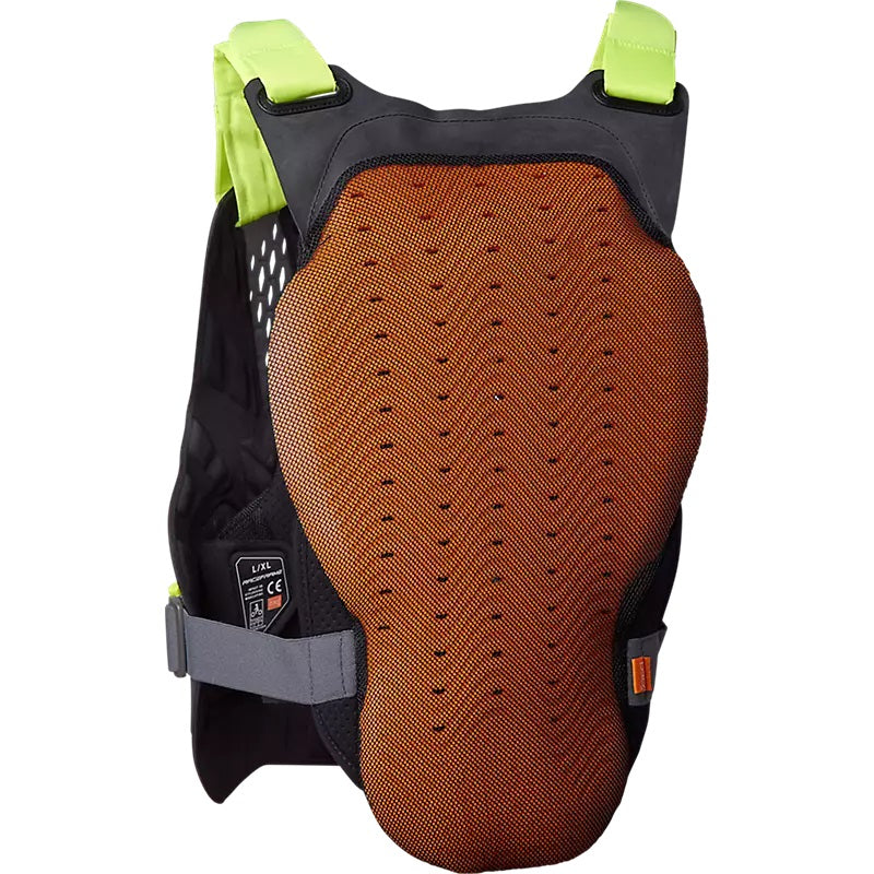 FOX RACEFRAME IMPACT SB D3O Slabbetje Zwart/Geel