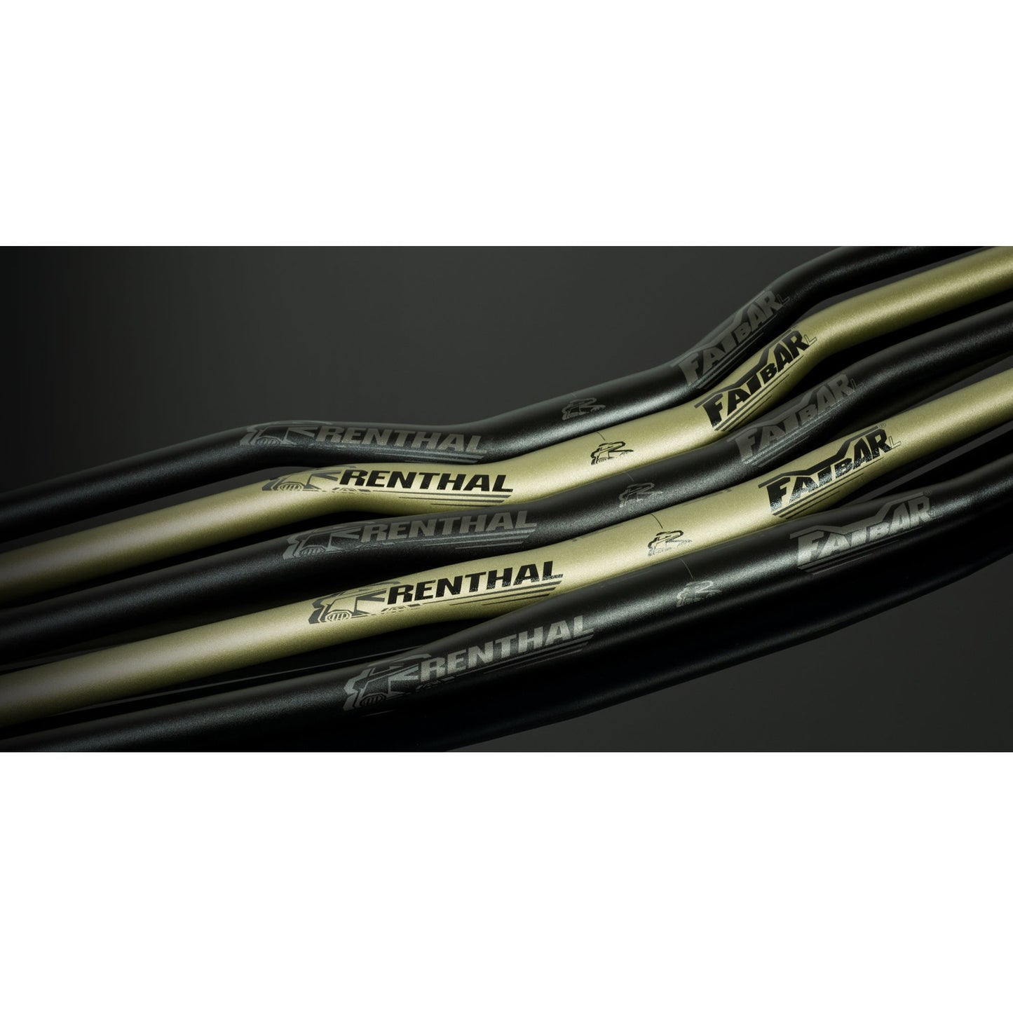 RENTHAL V3 FATBAR LITE Rise 40mm 760mm Zwart Hanger