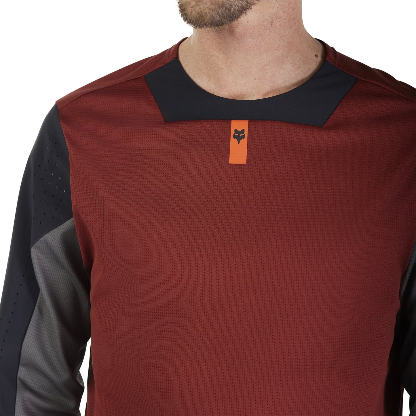 FOX DEFEND Lange Mouw Jersey Bordeaux 2025
