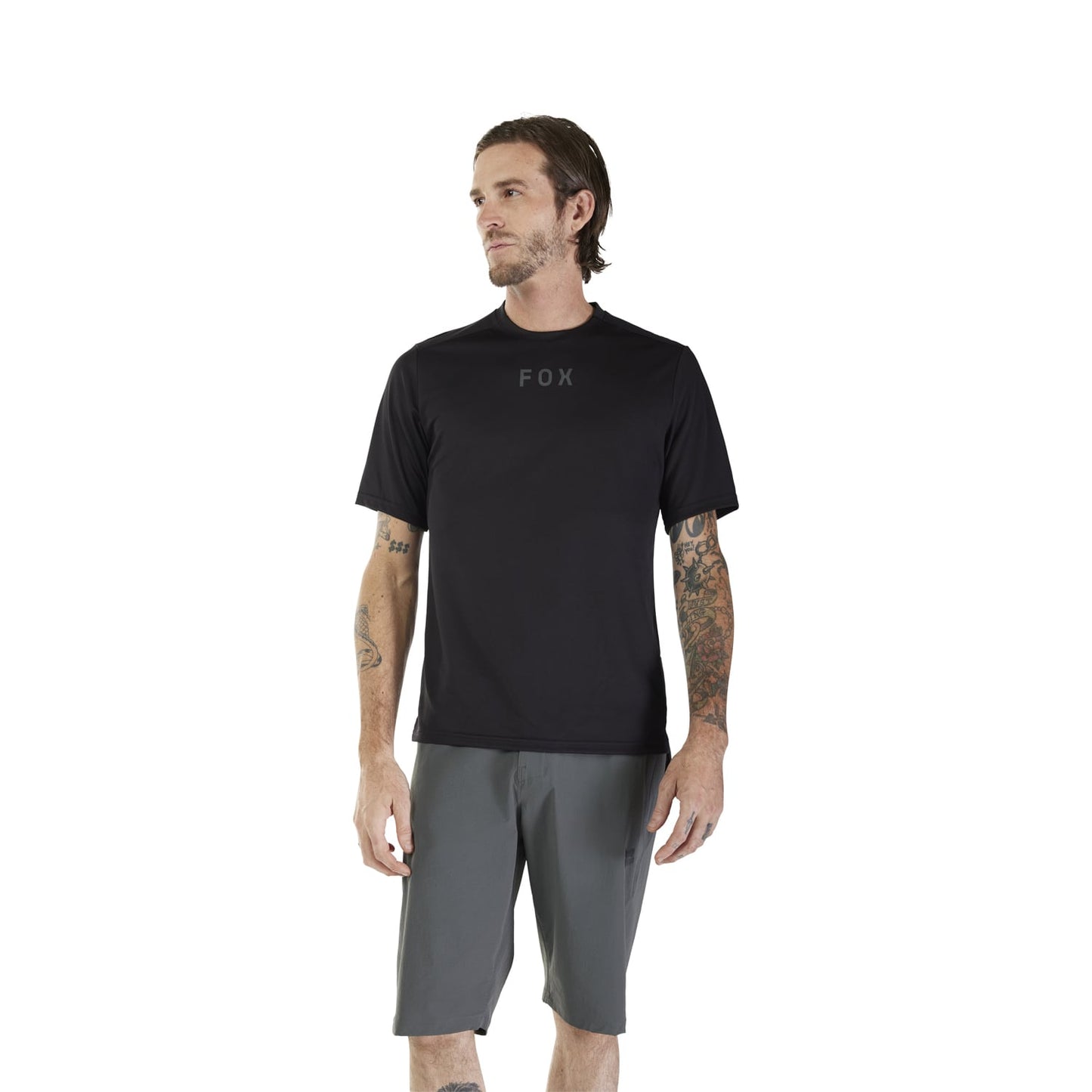 FOX RANGER WORDMARK Korte Mouw Jersey Zwart 2025