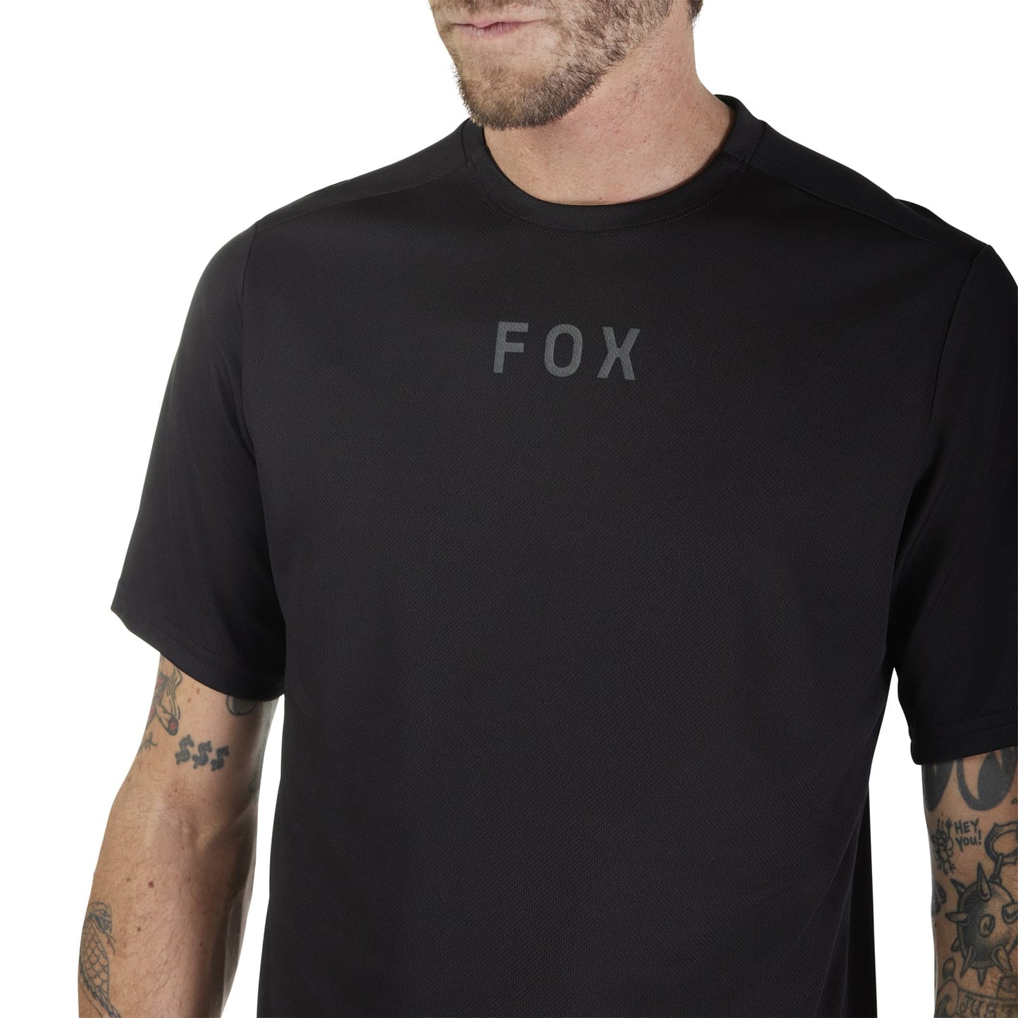FOX RANGER WORDMARK Korte Mouw Jersey Zwart 2025