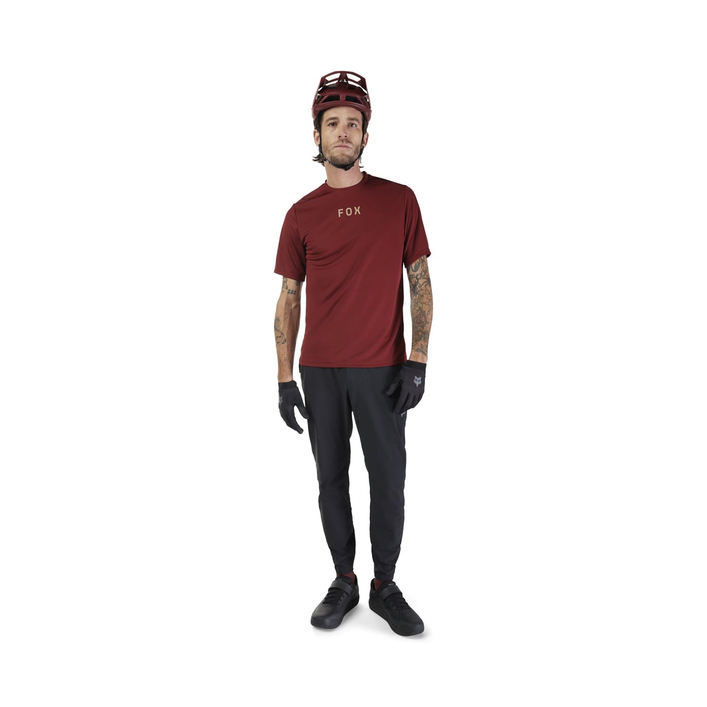 FOX RANGER WORDMARK Korte mouwen Jersey Bordeaux 2025