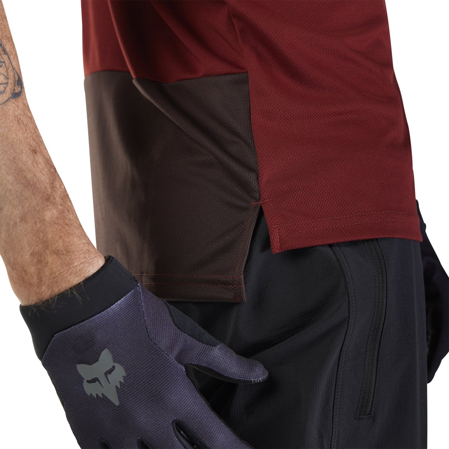 FOX RANGER WORDMARK Korte mouwen Jersey Bordeaux 2025