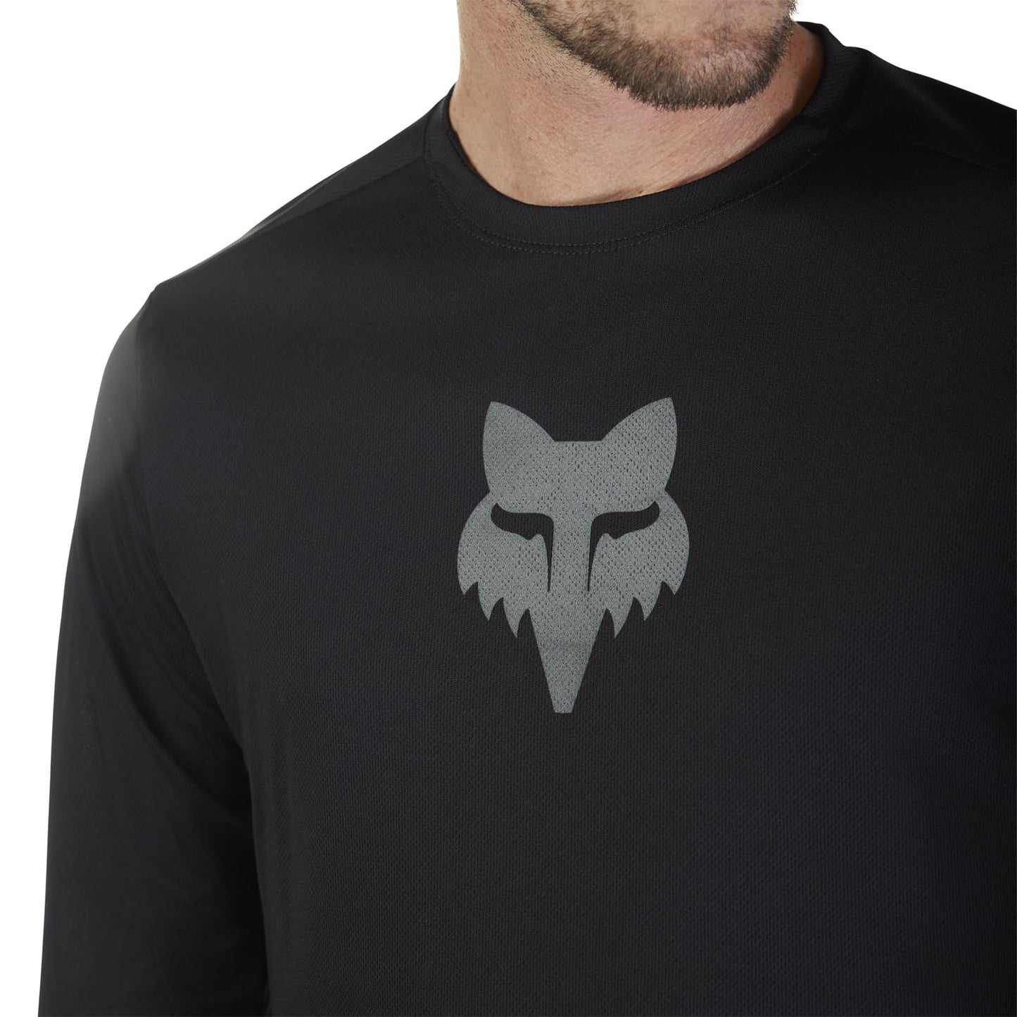 FOX RANGER HEAD Lange Mouw Jersey Zwart 2025