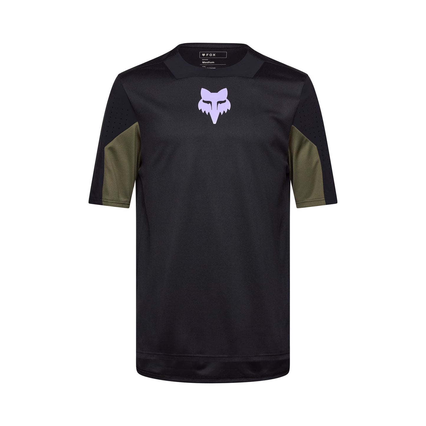 FOX DEFEND PARK Korte Mouw Jersey Zwart 2025