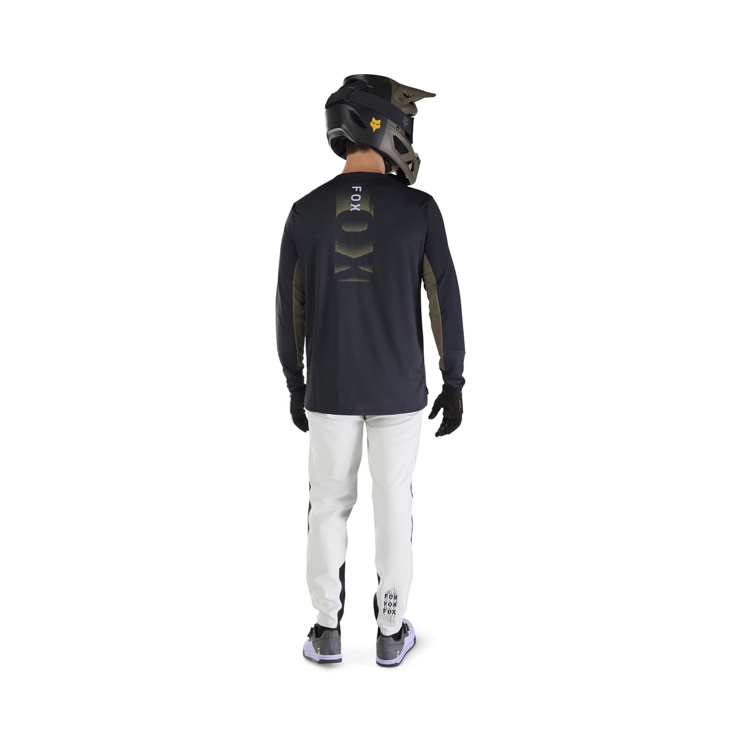 FOX DEFEND PARK Lange Mouw Jersey Zwart 2025