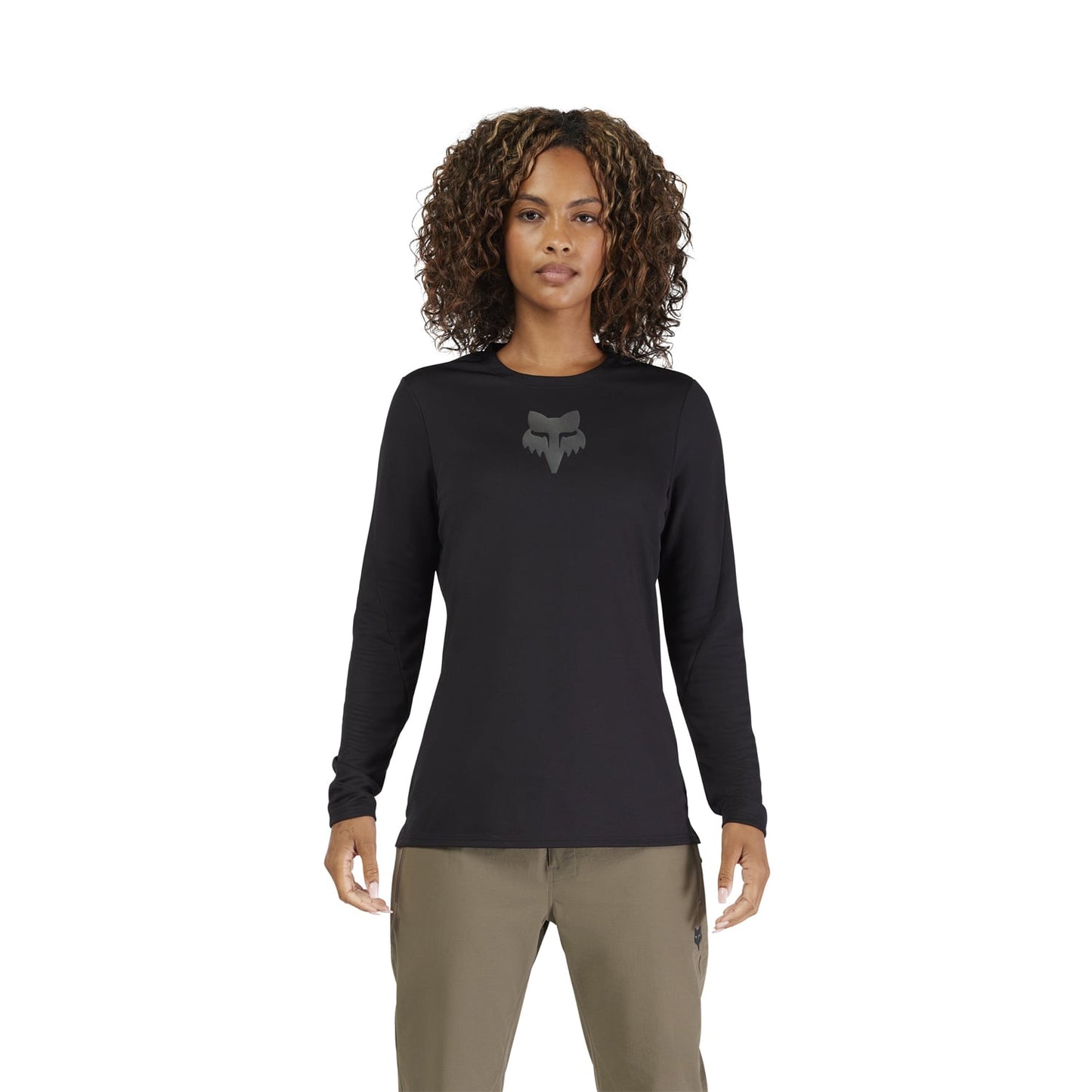 Dames FOX RANGER HEAD Lange Mouw Jersey Zwart 2025