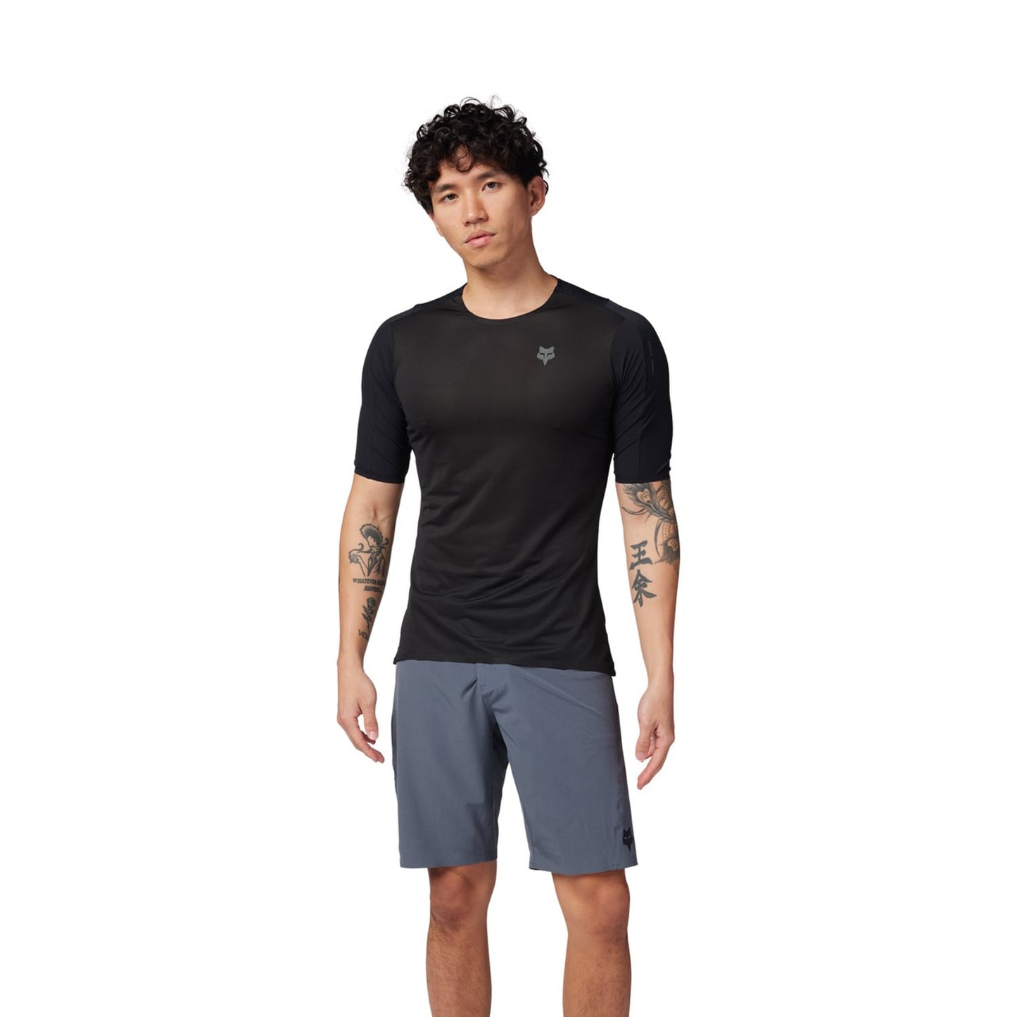 FOX FLEXAIR ASCENT Korte Mouw Jersey Zwart 2025