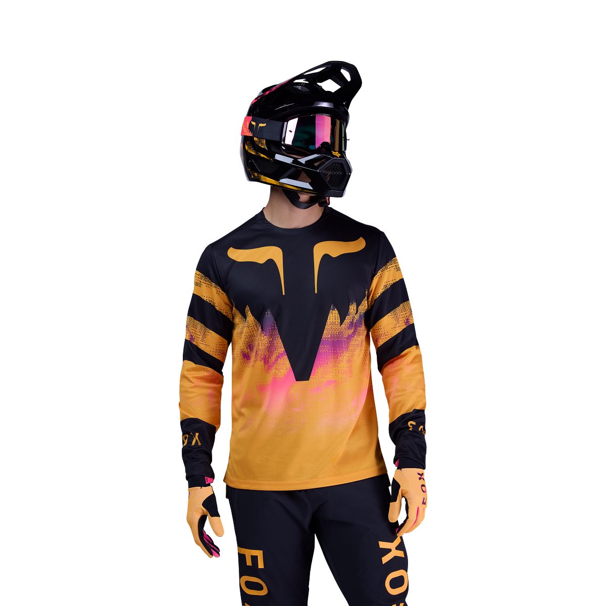 FOX RANGER KAIROS Lange Mouw Trui Zwart/Oranje