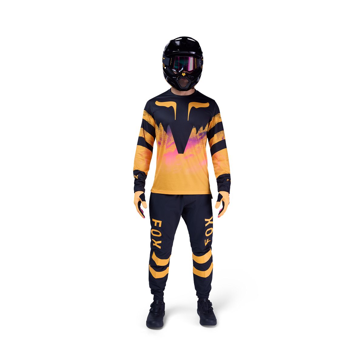 FOX RANGER KAIROS Lange Mouw Trui Zwart/Oranje