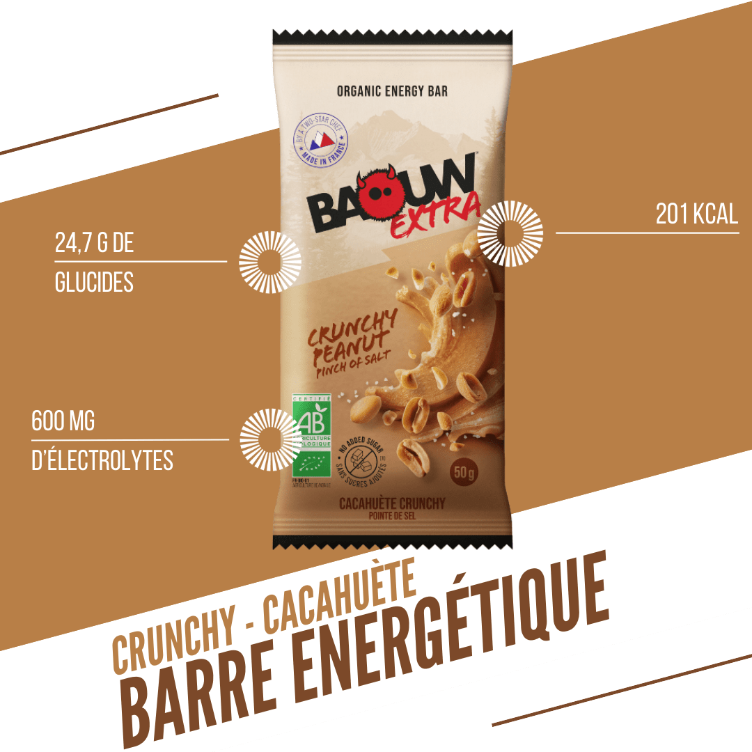 BAOUW ORGANIC EXTRA Crunchy Pinda Energiereep (50g)