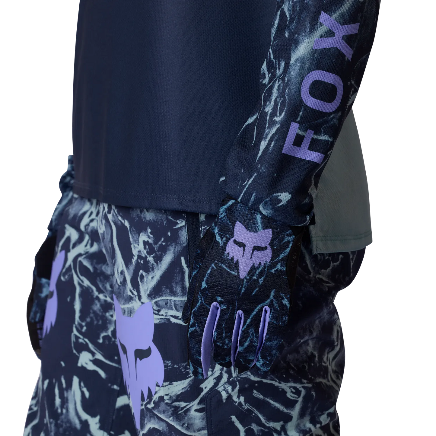 FOX RANGER IMAGE PRINT Dames Trui Lange Mouw Blauw