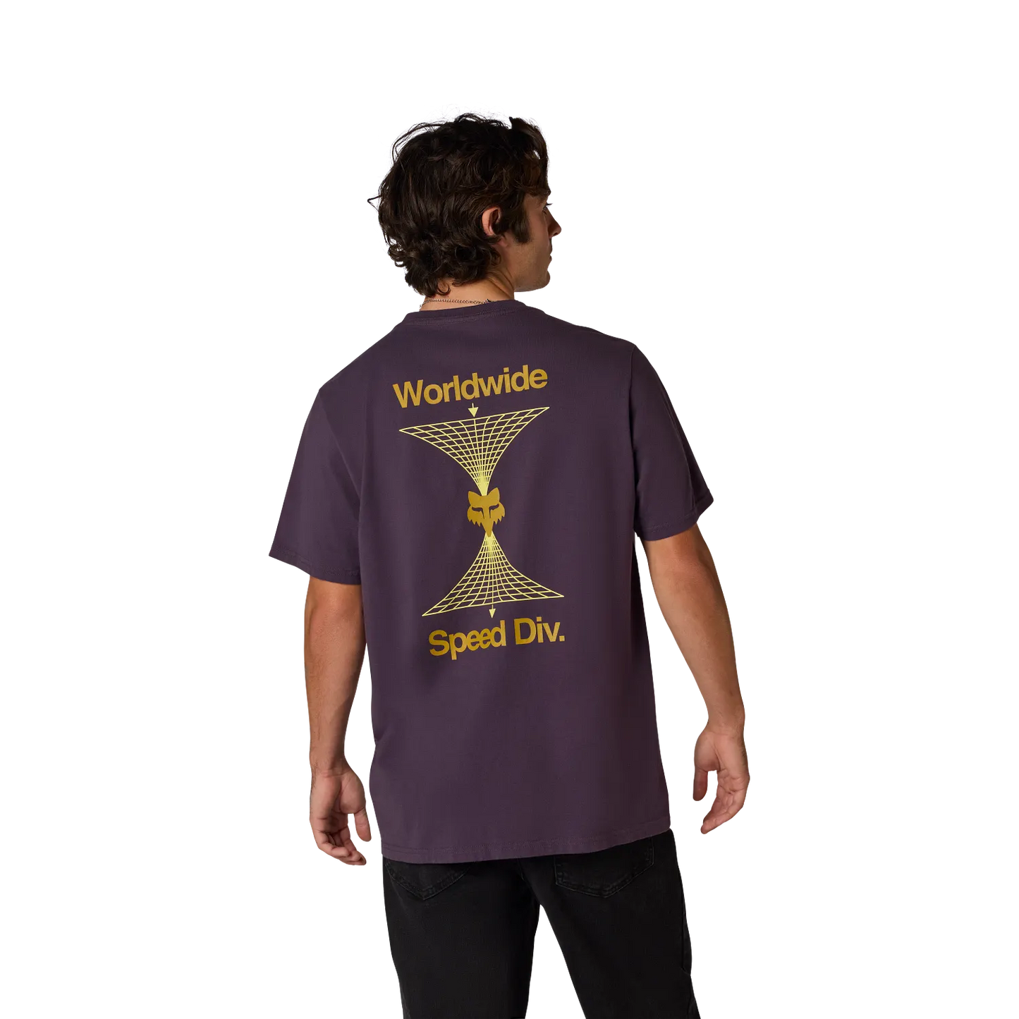 T-shirt FOX IMAGE PRINT 195 ORIGINAL Korte Mouw Paars Plum Perfect