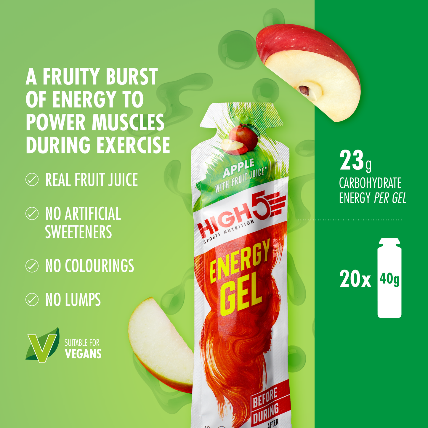 HIGH5 ENERGY GEL (40g) Appel