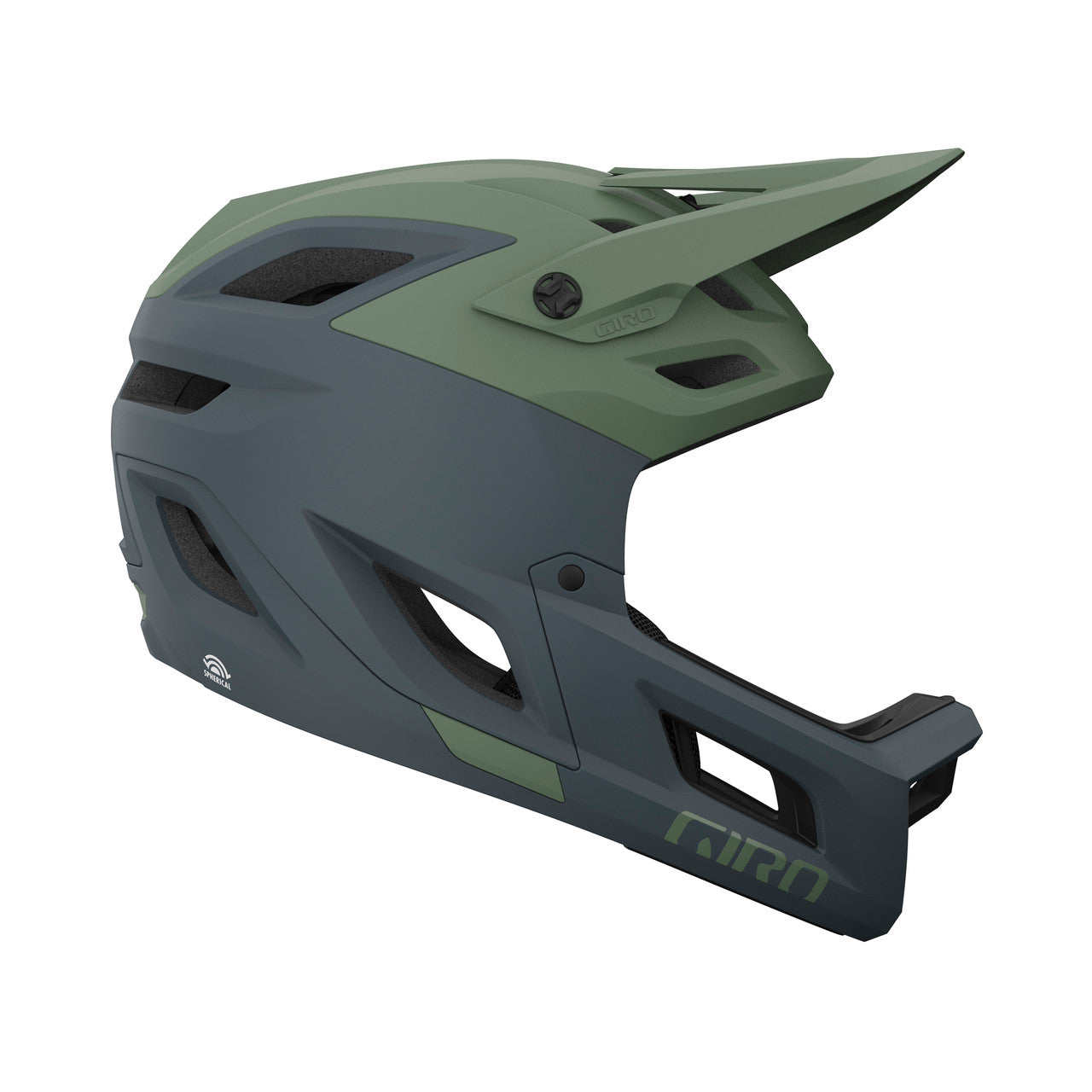 GIRO COALITION SPHERICAL MTB Helm Zwart/Matgroen