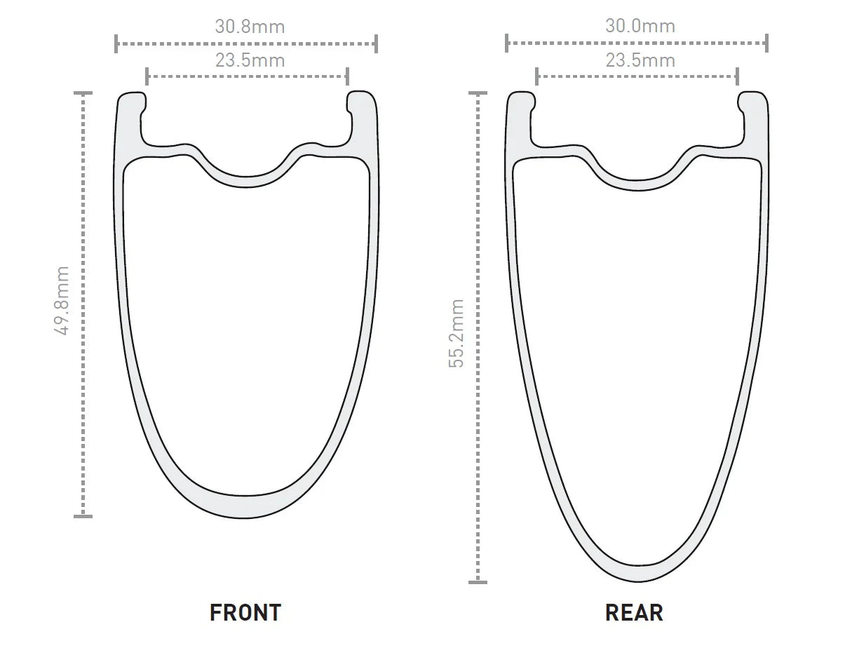 ENVE SES 4.5 PRO Tubeless Voorwiel (Center Lock) Zwart