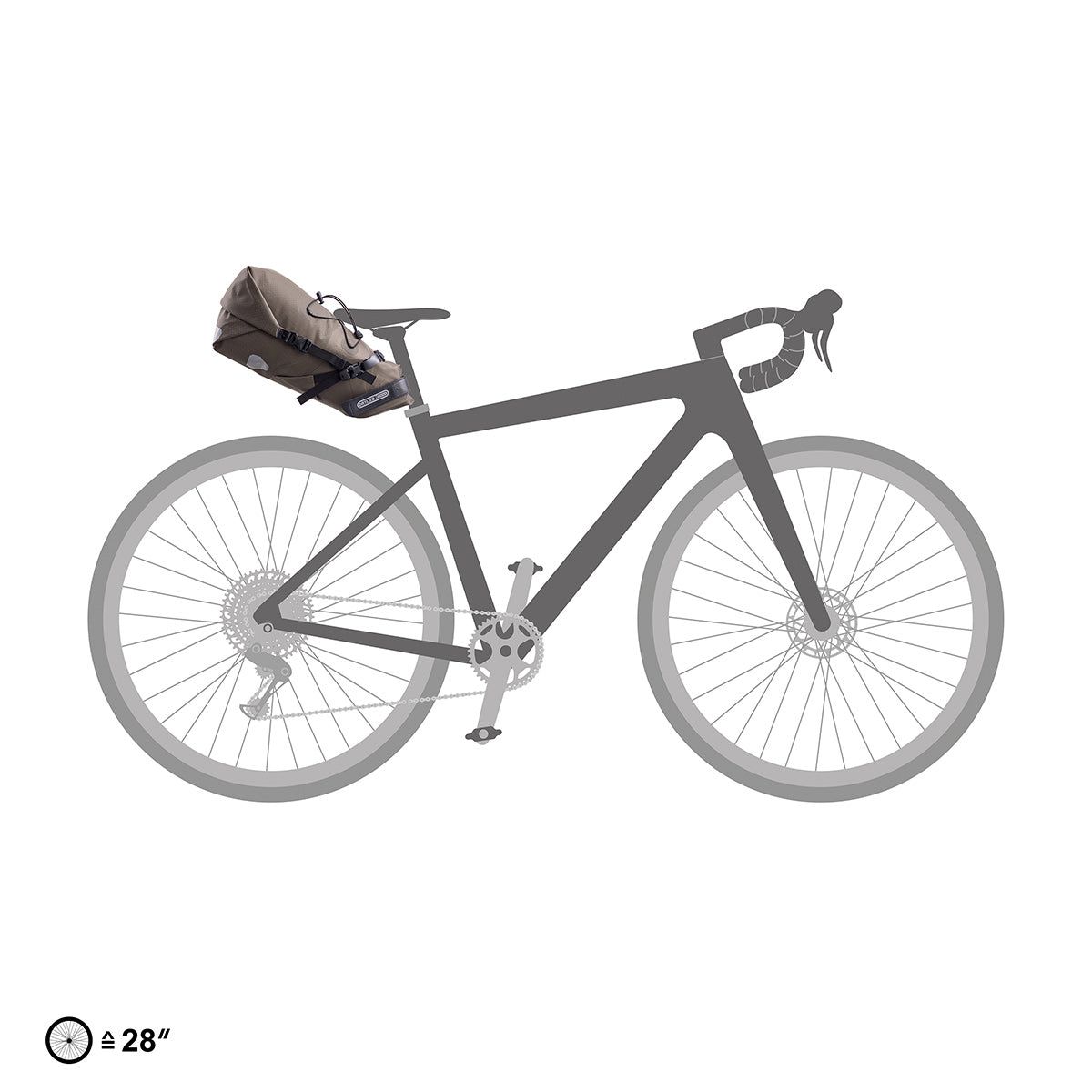 ORTLIEB SEAT PACK 11 L Zadeltas Grijs