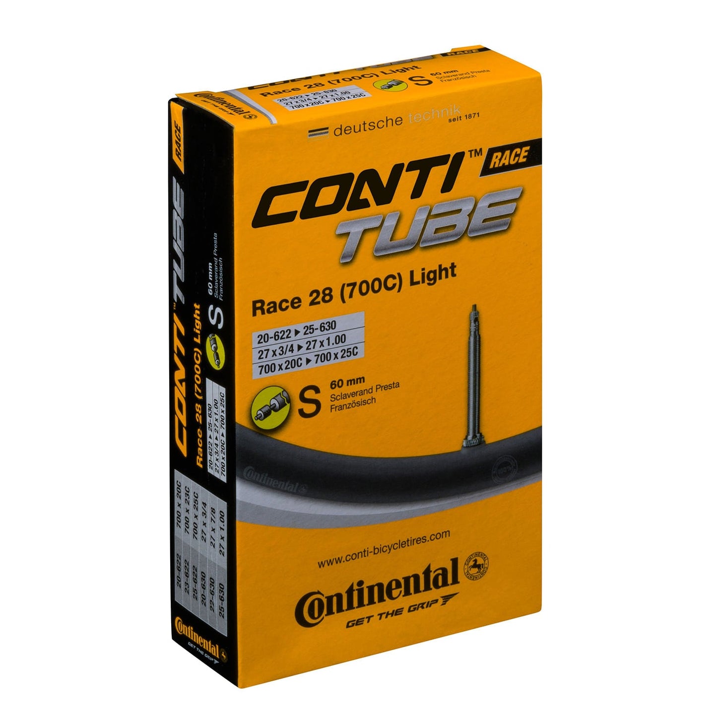CONTINENTAL RACE LIGHT binnenband 700x20/25c Presta