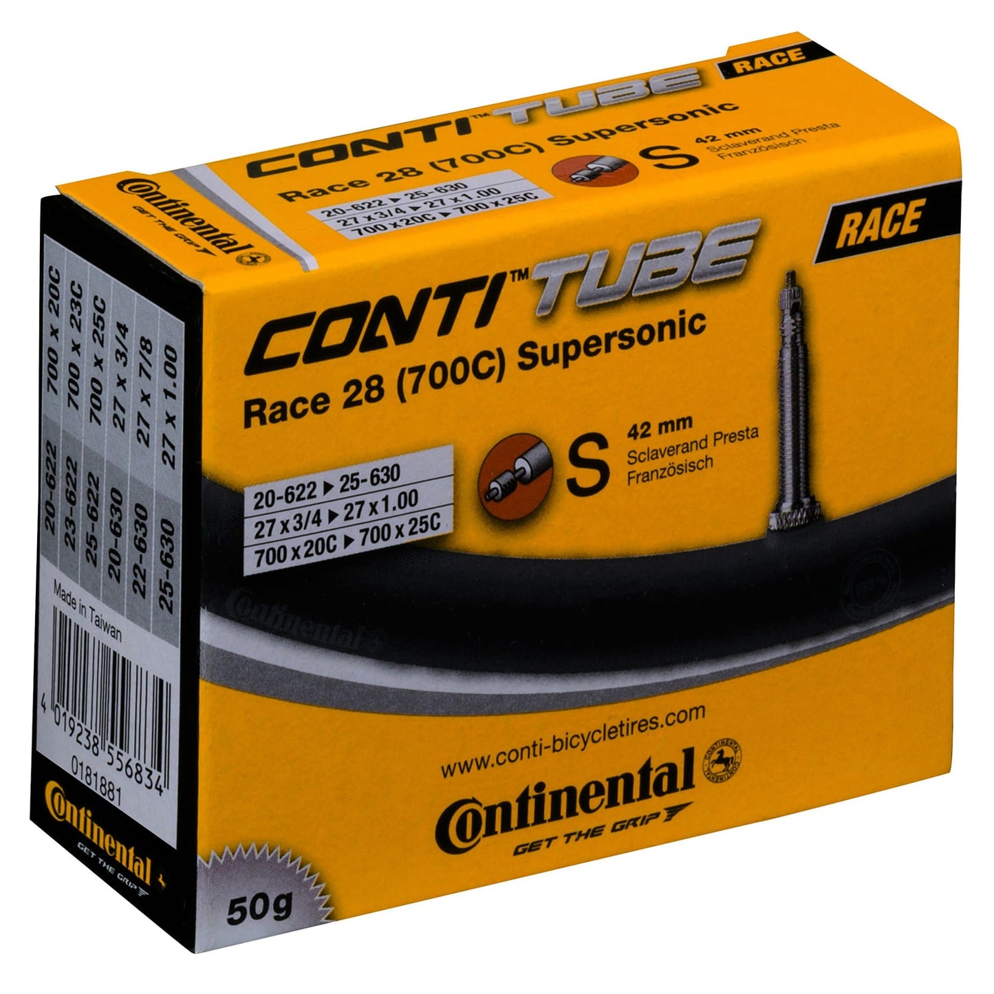 CONTINENTAL RACE SUPERSONIC binnenband 700x20/25c Presta